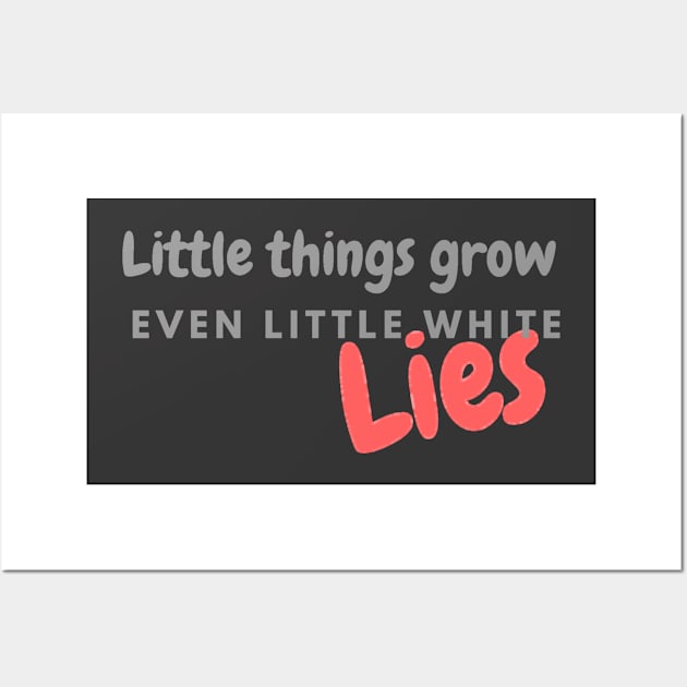 Little White Lie Wall Art by Cokonnyco